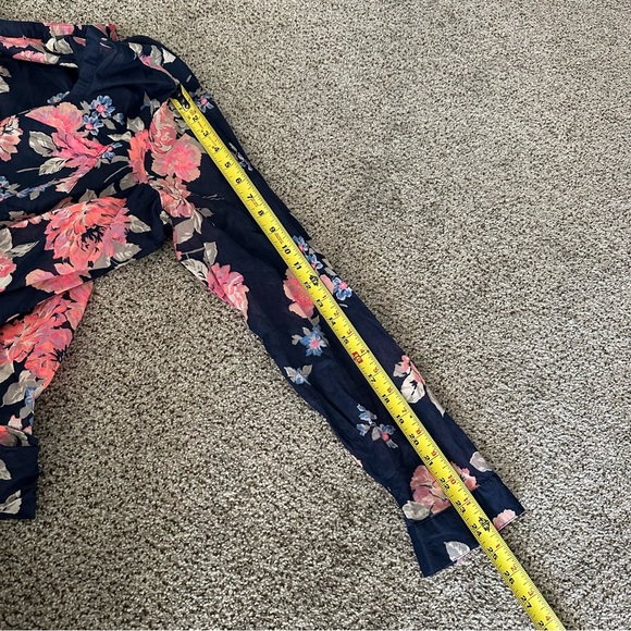OLD NAVY XXL Navy Hit Pink Floral Cotton Lightweight Tunic R $39 - Picture 10 of 11